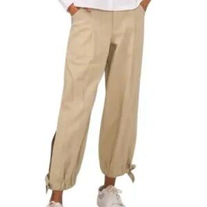 NWT Parker Natural High Waist Ankle Tie
Pants Khaki Tan